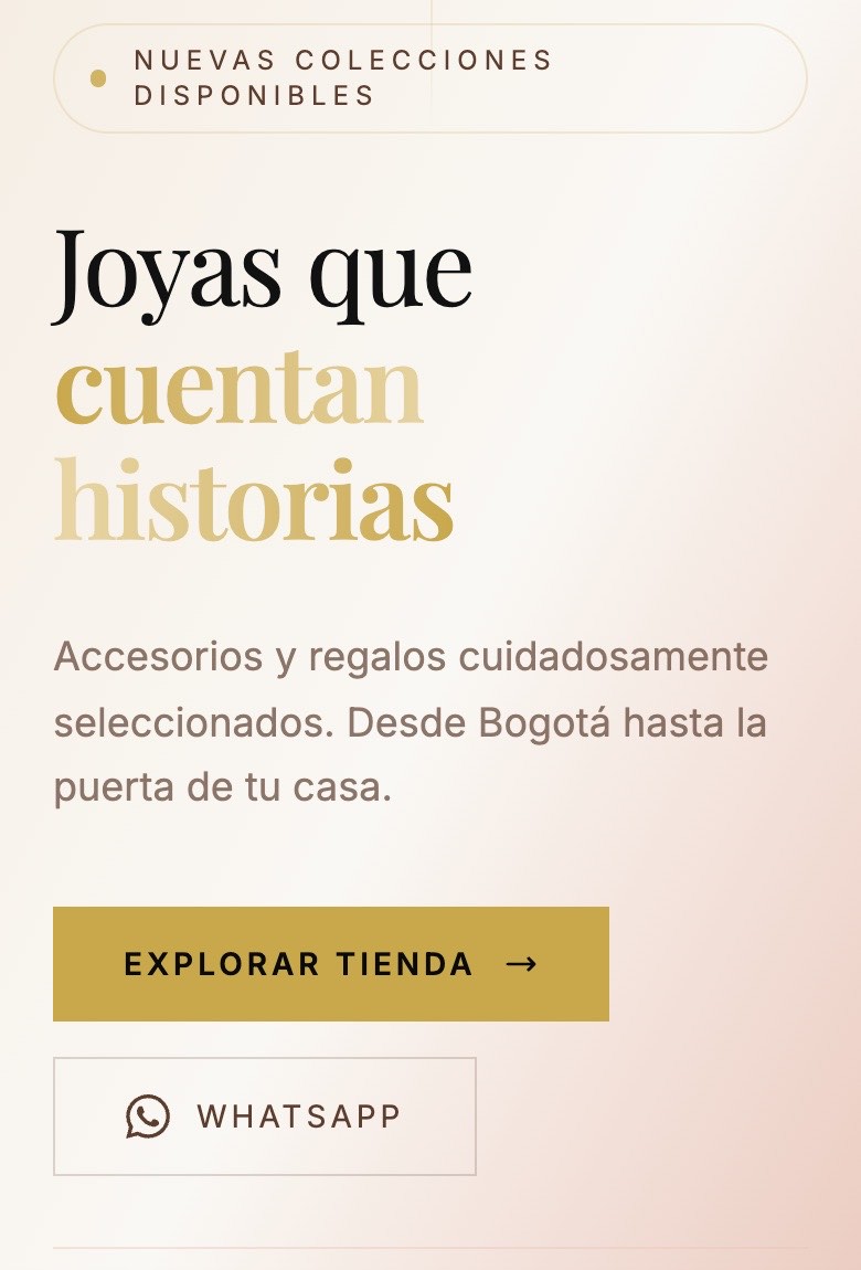 Tienda por internet de Joyería DaK'Són que entregamos: portada con el catálogo y el carrito